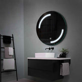 Specchio LED Rotondo | Pulsante touch | Luce bianca fredda - Reyze Serie Salono Modello 3